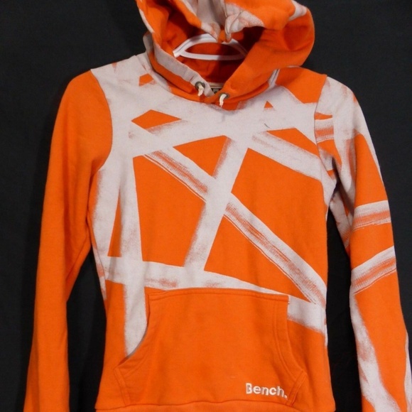Bench, orange and gray sweatshirt hoodie,
